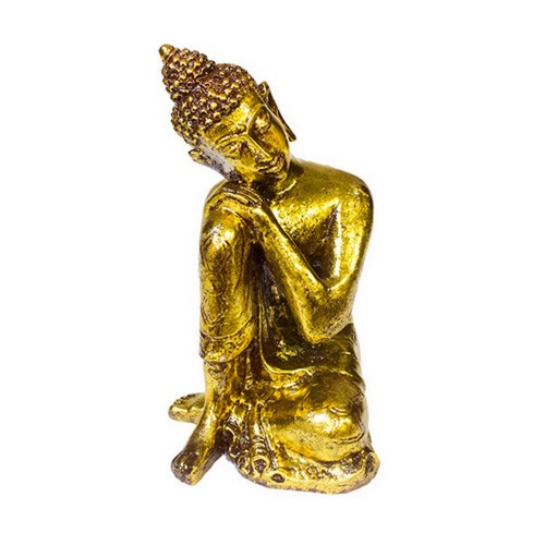 Статуэтка Будда 24 см под состаренное золото полистоун