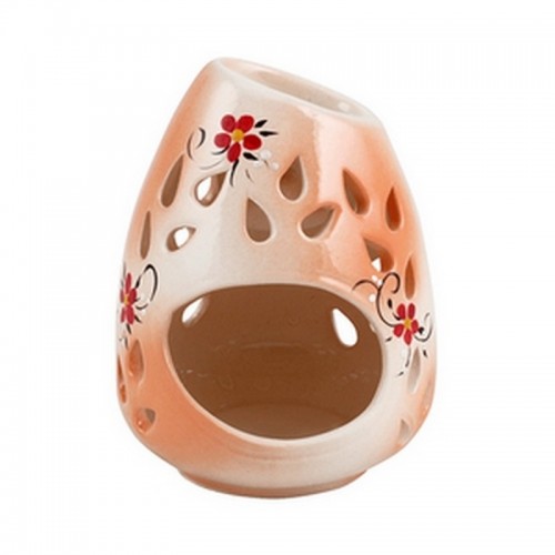 Аромалампа Капля 12 см Цветы персиковая керамика
