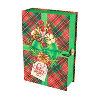Подарочная коробка Книга Новогодний подарок 12х17х5 см картон