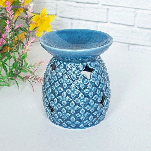 Аромалампа Мерида 10 см лазурно-синяя керамика