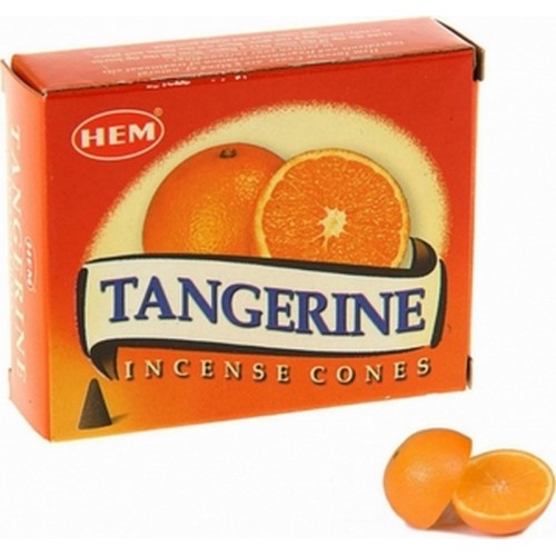 Благовония "HEM Tangerine" (Мандарин), 10 конусов