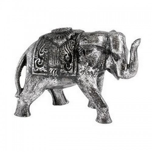 Слоник хобот вверх 13х9 см античное серебро