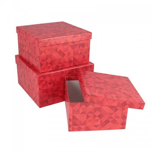 Подарочная коробки Грани красного картон Бол.