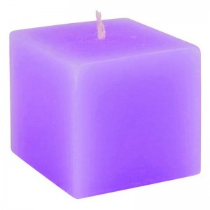Свеча Куб 5 см фиолетовая парафин