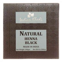 INDIAN KHADI Натуральная хна для волос Черная | Natural henna Black 100г