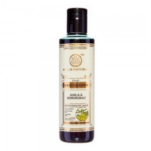 KHADI NATURAL Омолаживающий шампунь для волос "Амла и Брингарадж" | AMLA & BHRINGRAJ 210мл