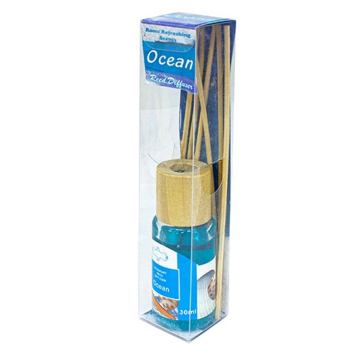 Аромадиффузор с аромамаслом Океан 30 мл бамбуковые палочки