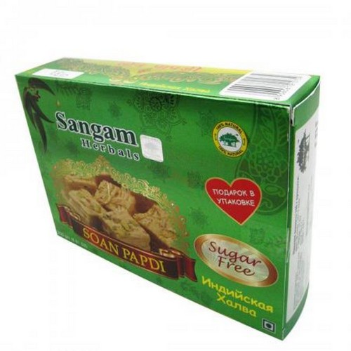 Индийская халва Соан Папди "Без сахара" Sangam 250г