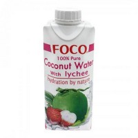Вода кокосовая с соком Личи Foco 330мл