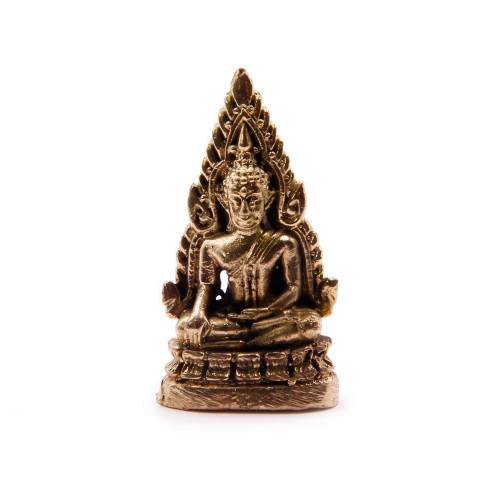 Фигурка Будда сидит на троне 3,5 х 2 см бронза Таиланд