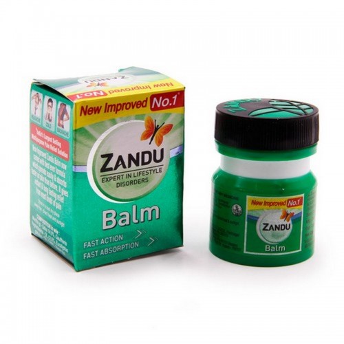 Бальзам Zandu Green 8ml Занду Против боли и простуды Индия