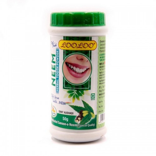 Зубной порошок Neem Loo Loo Khojati Ним Powder 50гр растителные ингредиенты Индия